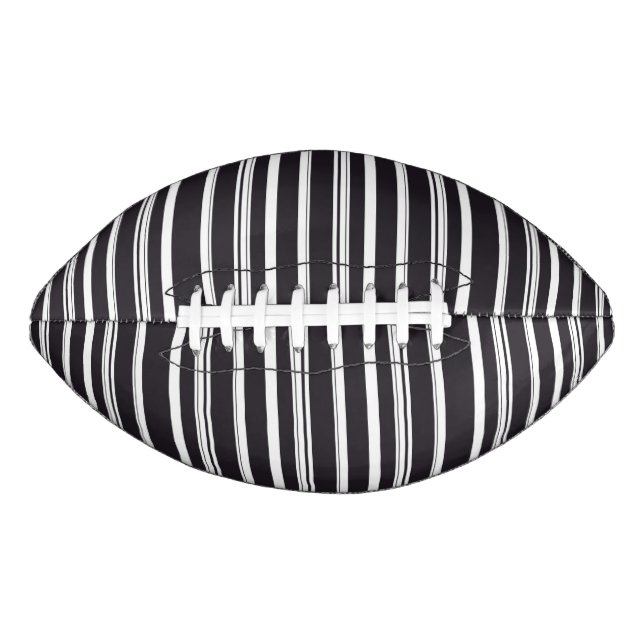 Ballon De Foot Belles rayures blanches noires (Devant)