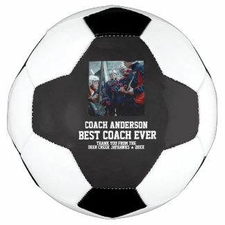Ballon De Foot Best Coach Ever Sports Modern Thank You Unique