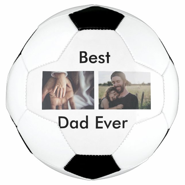 Ballon De Foot best dad ever happy fête des pères ajouter votre p (Devant)