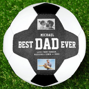 Ballon De Foot BEST DAD JAMAIS Cool Collage photo unique tendance