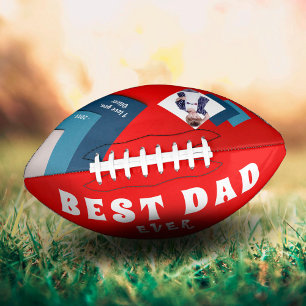 Ballon De Foot Best Dad Modern Geometrical Photo Father`s Day