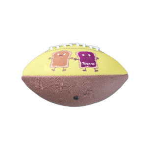 Ballon De Foot Beurre d'arachide mignonne et caricature sandwich