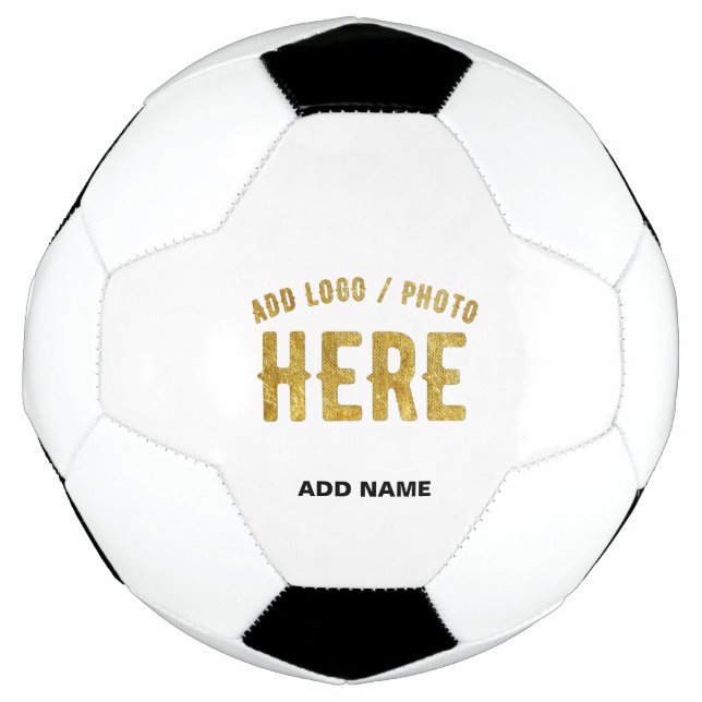 BALLON DE FOOT BLANC PERSONNALISABLE MODERNE ET MARQUE VERIFIE DE (Devant)