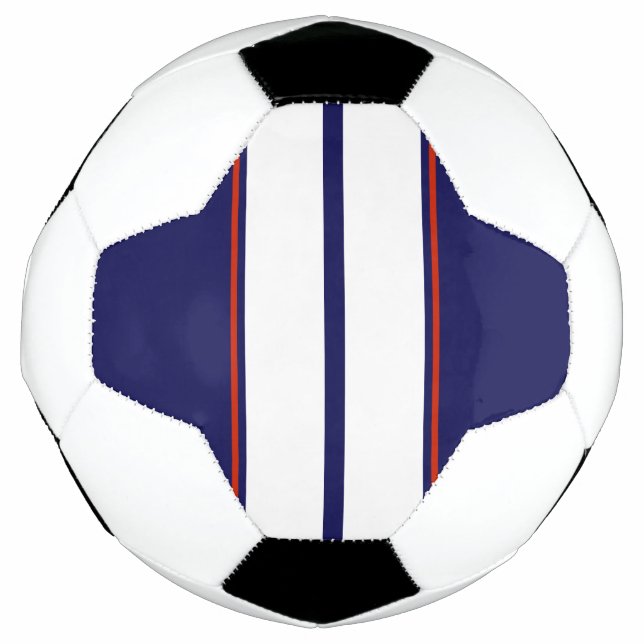 Ballon De Foot Bleu, blanc et rouge Classy (Devant)