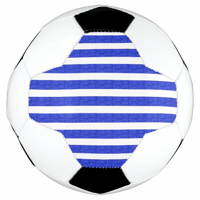 Ballon De Foot Bleu Chic (Devant)