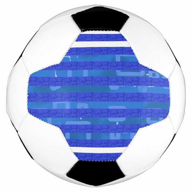 Ballon De Foot Bleu cool (Devant)
