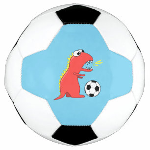 Ballon De Foot Bleu Dinosaure Dessin Dinosaure Soccer