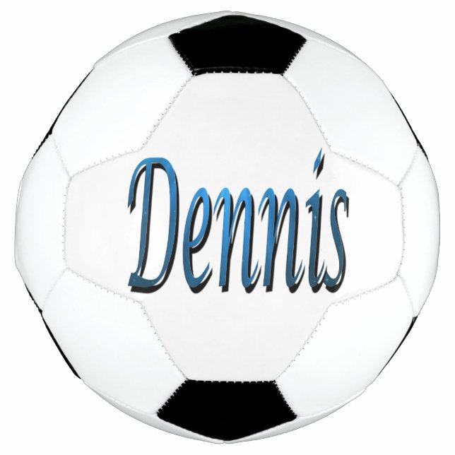 Ballon De Foot Blue Dennis Nom, Soccer Ball (Devant)