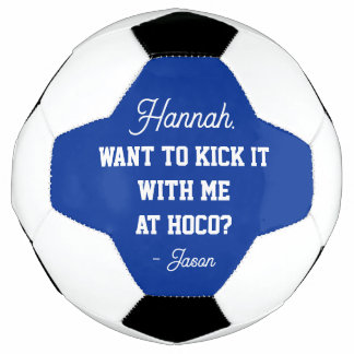 Ballon De Foot Blue Homecoming Promposoming Le Toucher Avec Moi H