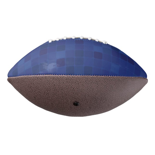 Ballon De Foot Blue mosaic pixel pattern (Tourné à 270°)