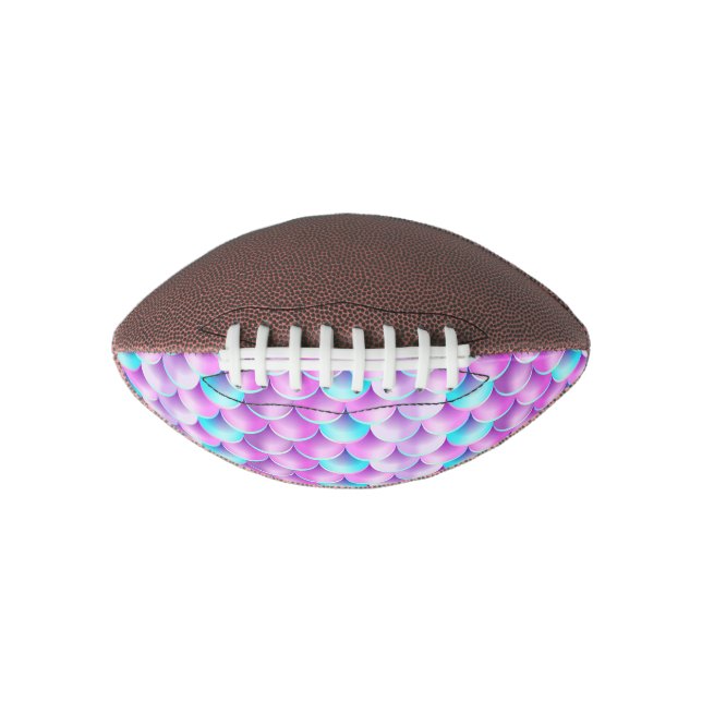 Ballon De Foot Blue Purple Holographic mermaid pattern (Devant)