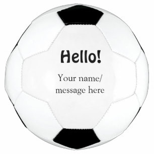 Ballon De Foot Bonjour ajouter un message de nom simple minimum é