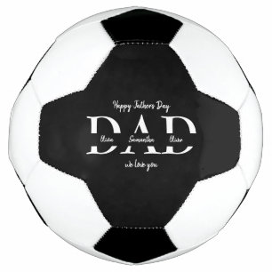 Ballon De Foot Bonne Fête des pères avec le nom des enfants -