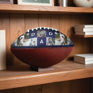 Ballon De Foot Bonne Fête des pères Papa Photo Collage Grille Foo