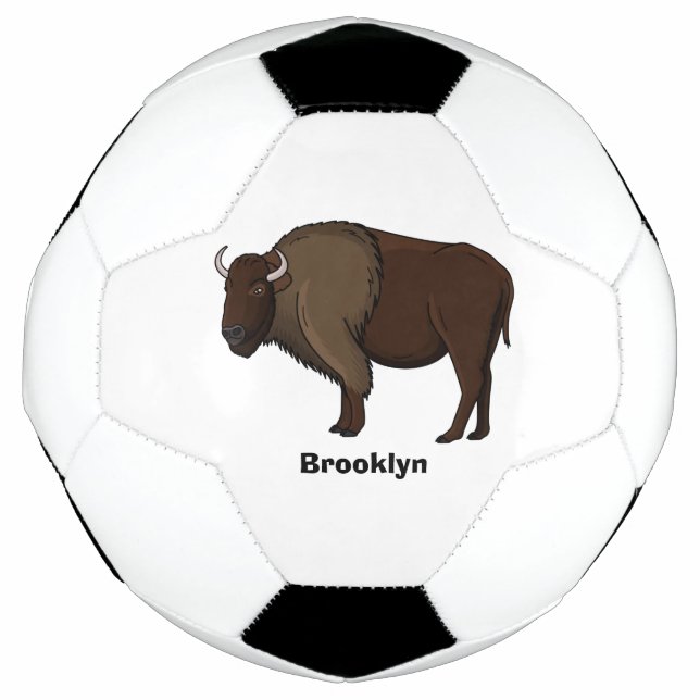 Ballon De Foot Bonne illustration de bison américain (Devant)