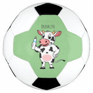 Ballon De Foot Bonne vache avec dessin animé de biberon