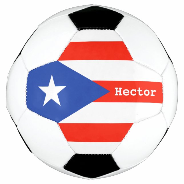 Ballon De Foot Boricua Bandera drapeau portoricain 4Hector (Devant)