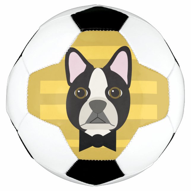 Ballon De Foot Boston Terrier (Devant)