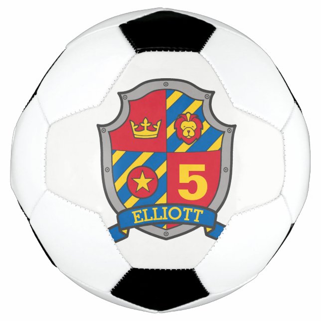 Ballon De Foot Bouclier de football de l'âge du nom personnalisé (Devant)