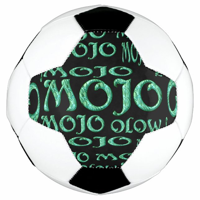 Ballon De Foot Boule de football noir Mojo (Devant)