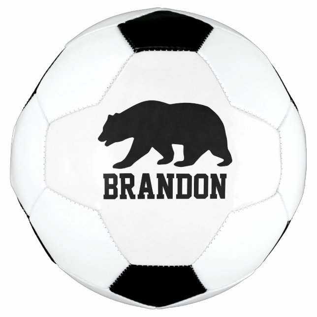 Ballon De Foot Boule de football sur mesure avec grand logo d'our (Devant)
