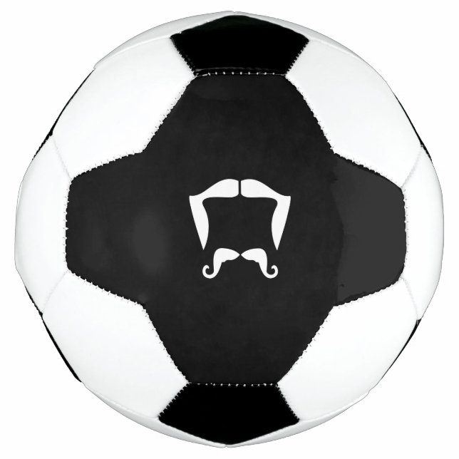 Ballon De Foot Boule de soccer moustache (Devant)