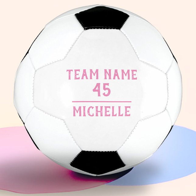 Ballon De Foot Boule de soccer personnalisée avec le nom de l'équ (Créateur téléchargé)