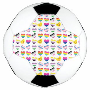Ballon De Foot Boule de soccer Pride Hearts