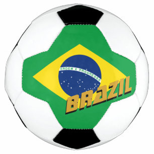 Ballon De Foot Brésil Football & drapeau brésilien / Sports
