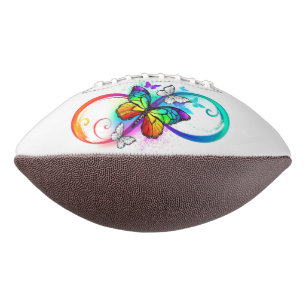 Ballon De Foot Bright infinity with rainbow butterfly