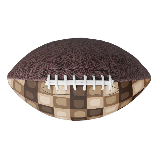 Ballon De Foot Brown moderne Boho Arch Motif Aztèque géométrique (Devant)