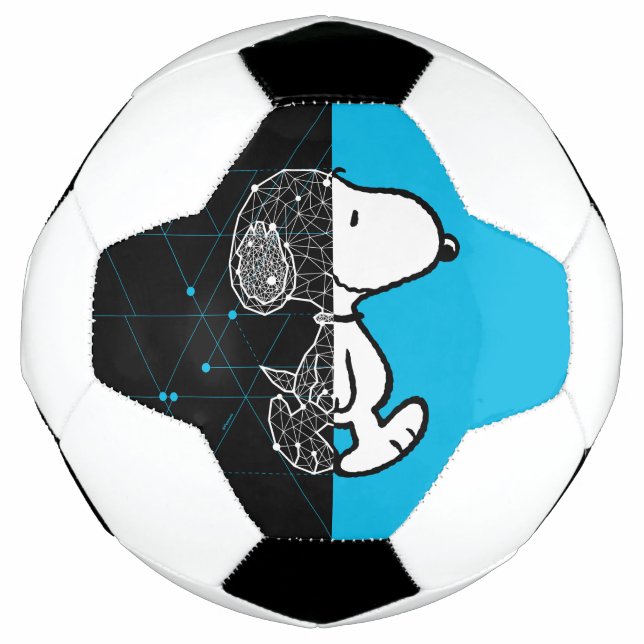Ballon De Foot cacahuètes | Conception géométrique Snoopy (Devant)