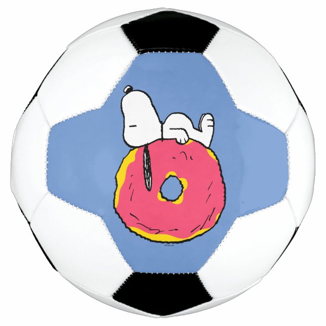Ballon De Foot cacahuètes | Snoopy Donut rose (Devant)