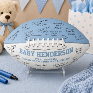 Ballon De Foot Cadeau de Baby Shower C'est Un Garçon Sport Bleu B