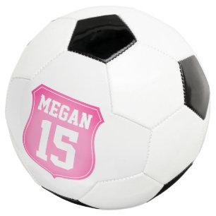 Ballon De Foot Cadeau de football rose personnalisé pour fille at
