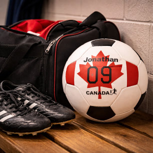 Ballon De Foot Cadeau personnalisé de soccer Feuille d'érable du