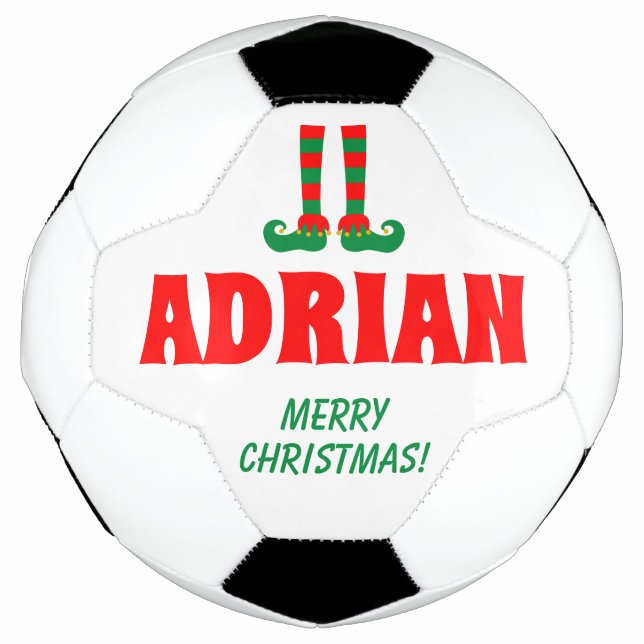 Ballon De Foot Cadeau sportif balle de foot de Noël drôle aux pie (Devant)