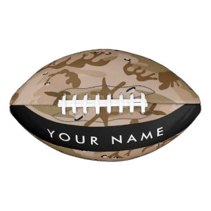 Ballon De Foot Cailloux du Camouflage du désert, Votre nom, Perso