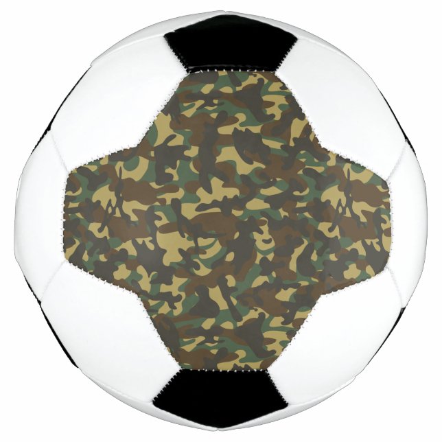 Ballon De Foot Camouflage de forêt  (Devant)