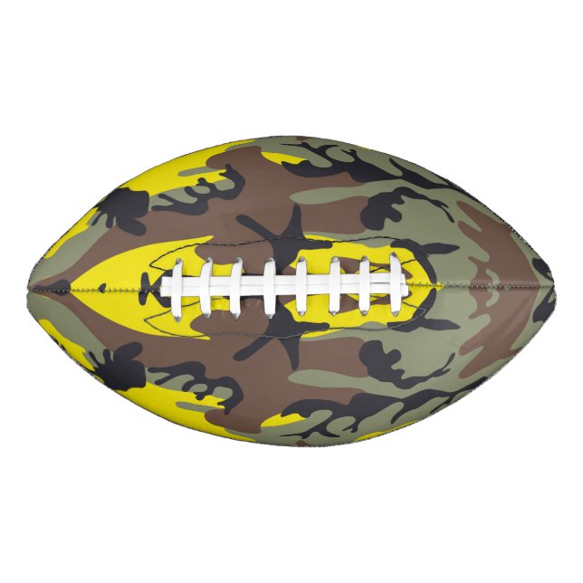 Ballon De Foot Camouflage jaune et Brown, Militaire, Armée (Devant)