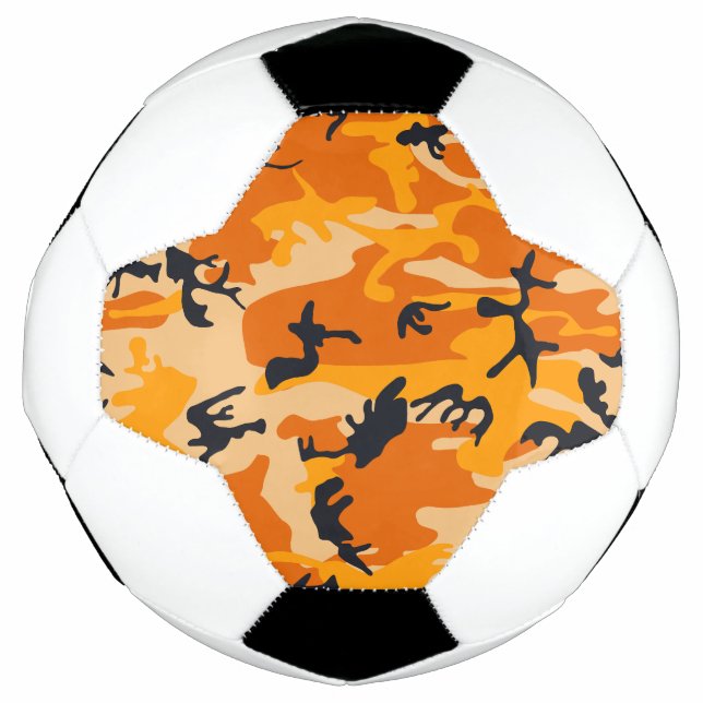 Ballon De Foot Camouflage orange, Militaire, Armée (Devant)