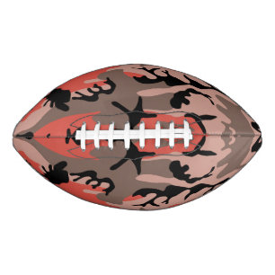 Ballon De Foot Camouflage rouge et Brown, Armée
