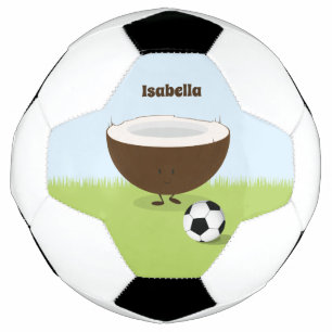 Ballon De Foot Caractère et nom de la noix de coco   Boule de so