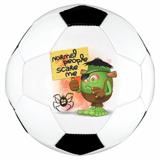 Ballon De Foot Caractère Frankenstein de 'Normal People Scare Me' (Devant)