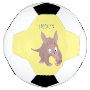Ballon De Foot Caricature amusante de Aardvark