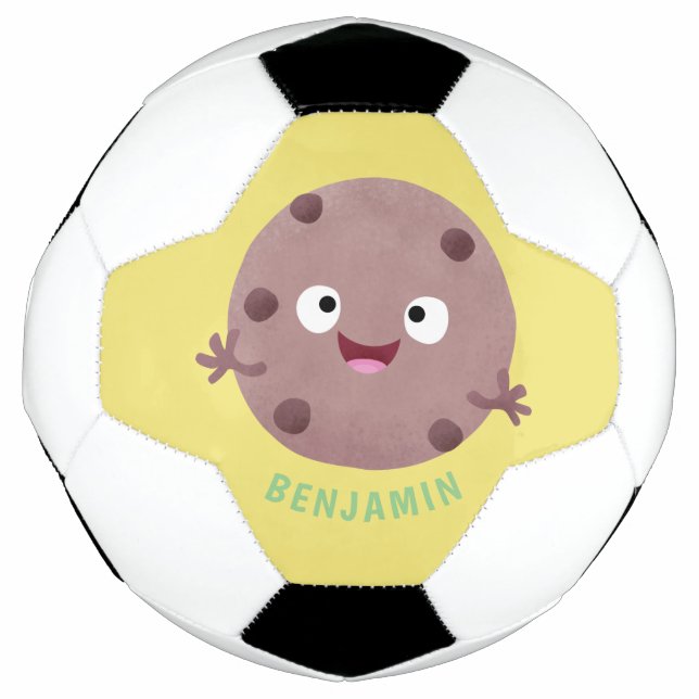 Ballon De Foot Caricature de biscuit à puce en chocolat (Devant)