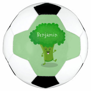 Ballon De Foot Caricature de brocoli dansant Cute kawaii