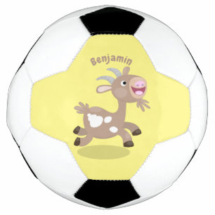 Ballon De Foot Caricature de chèvre billy joyeux
