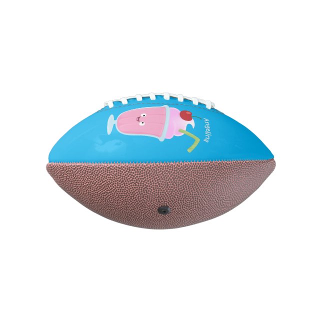 Ballon De Foot Caricature de crème glacée de fraise mignonne (Tourné à 270°)