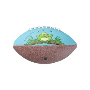 Ballon De Foot Caricature de grenouille vert mignon